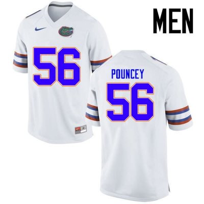 Men's Florida Gators #56 Maurkice Pouncey NCAA Nike White Authentic Stitched College Football Jersey WPL6662JE